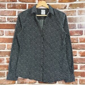 Brooks Brothers Non-Iron Stretch Supima® Cotton Shirt, Navy Ditsy Floral, Size 6